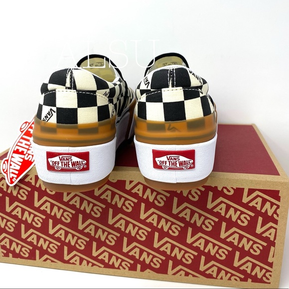 VANS Classic Slip On Platform Checkerboard Women’s - Picture 3 of 11